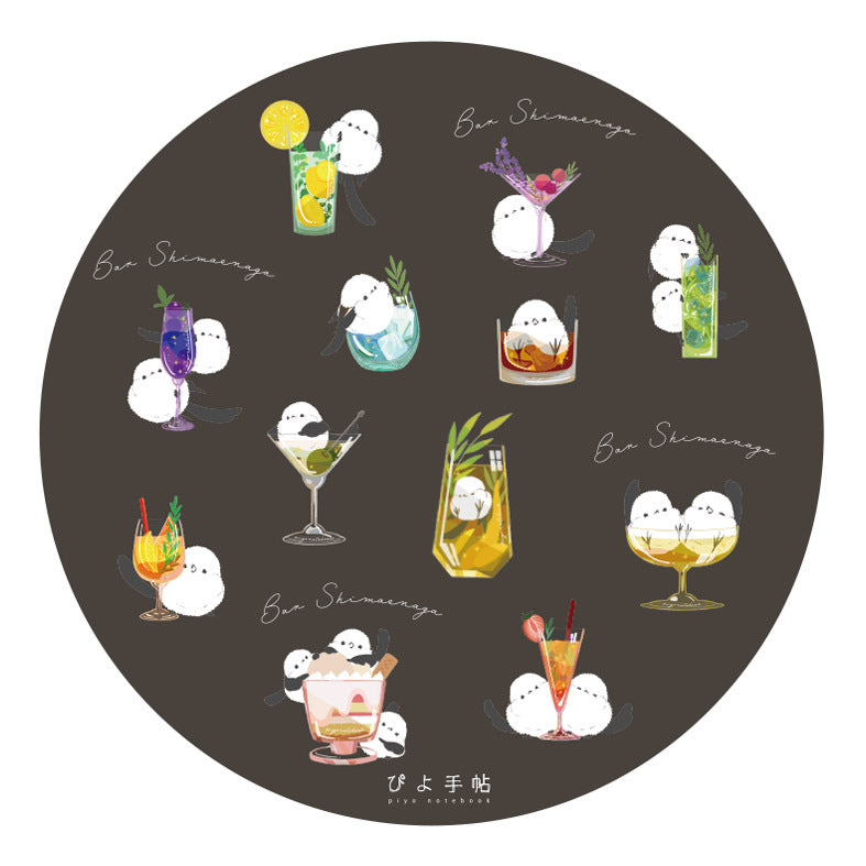 受注製作 アクリルコースター ぴよ手帖 おとなBARシマエナガ クーポン利用不可