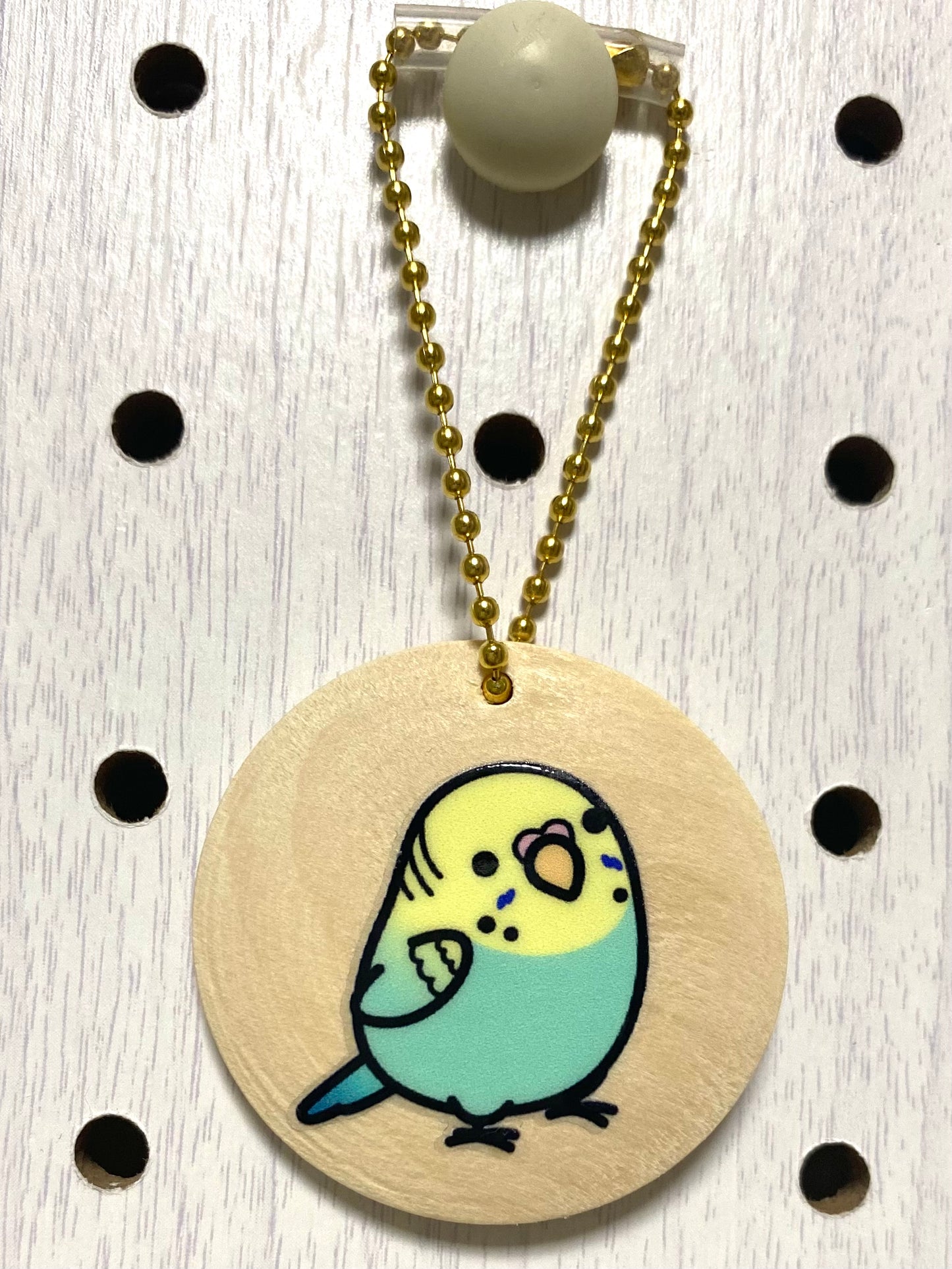 Chubby Bird 木製チャーム セキセイインコ クーポン利用不可