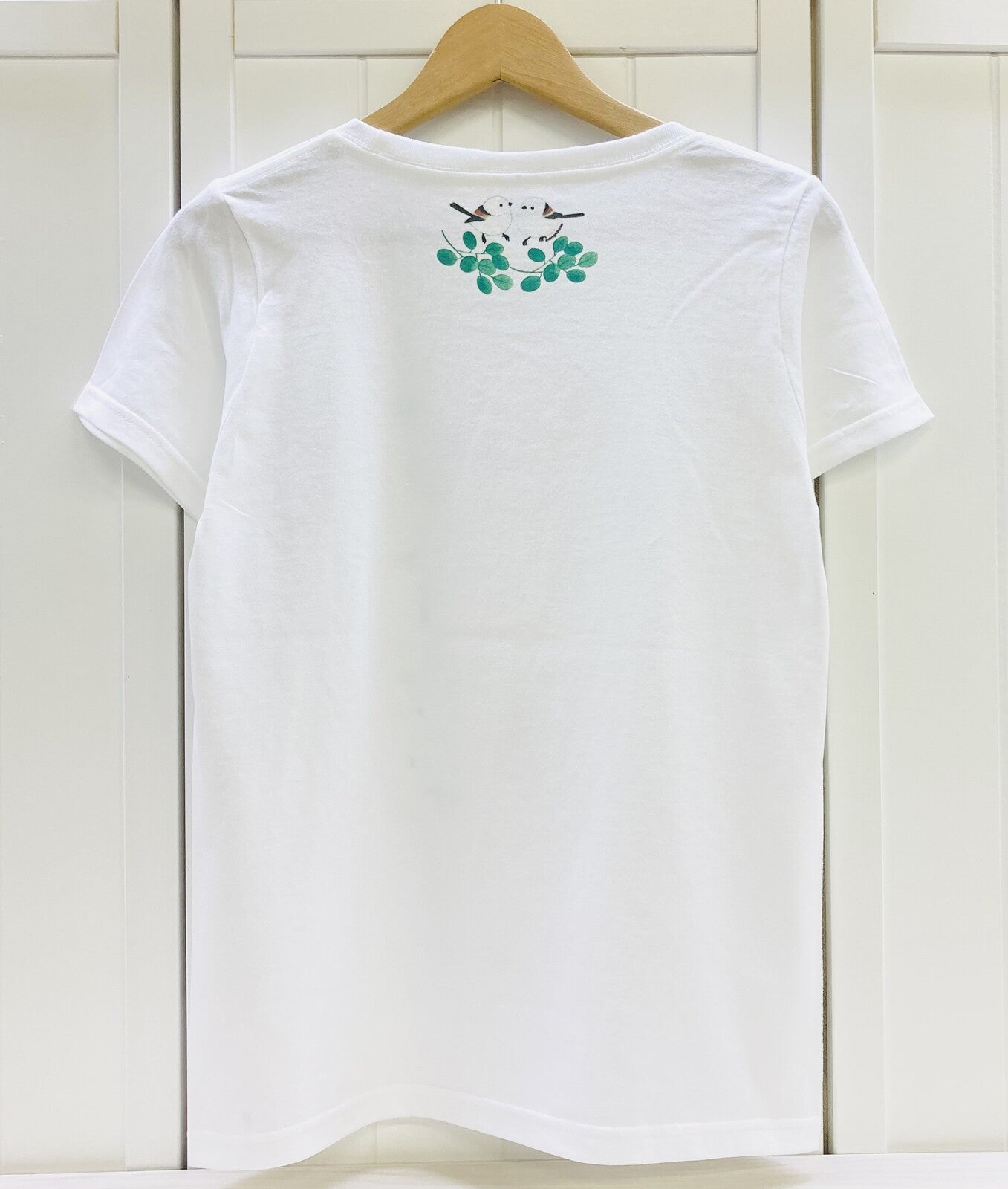 レディースTシャツ ボタニカルシリーズ シマエナガ 受注製作 送料無料 クーポン利用不可