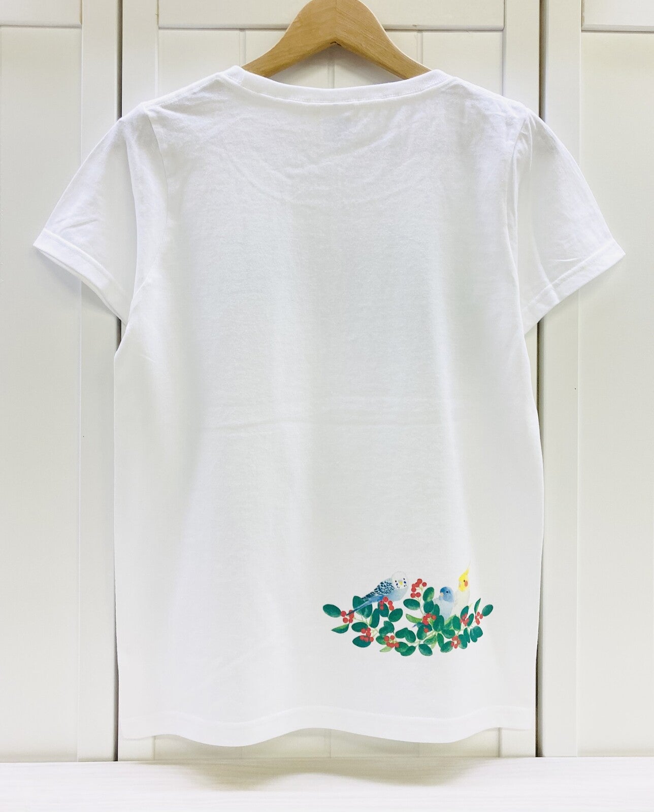 レディースTシャツ 森のことりたち 受注製作 送料無料 クーポン利用不可