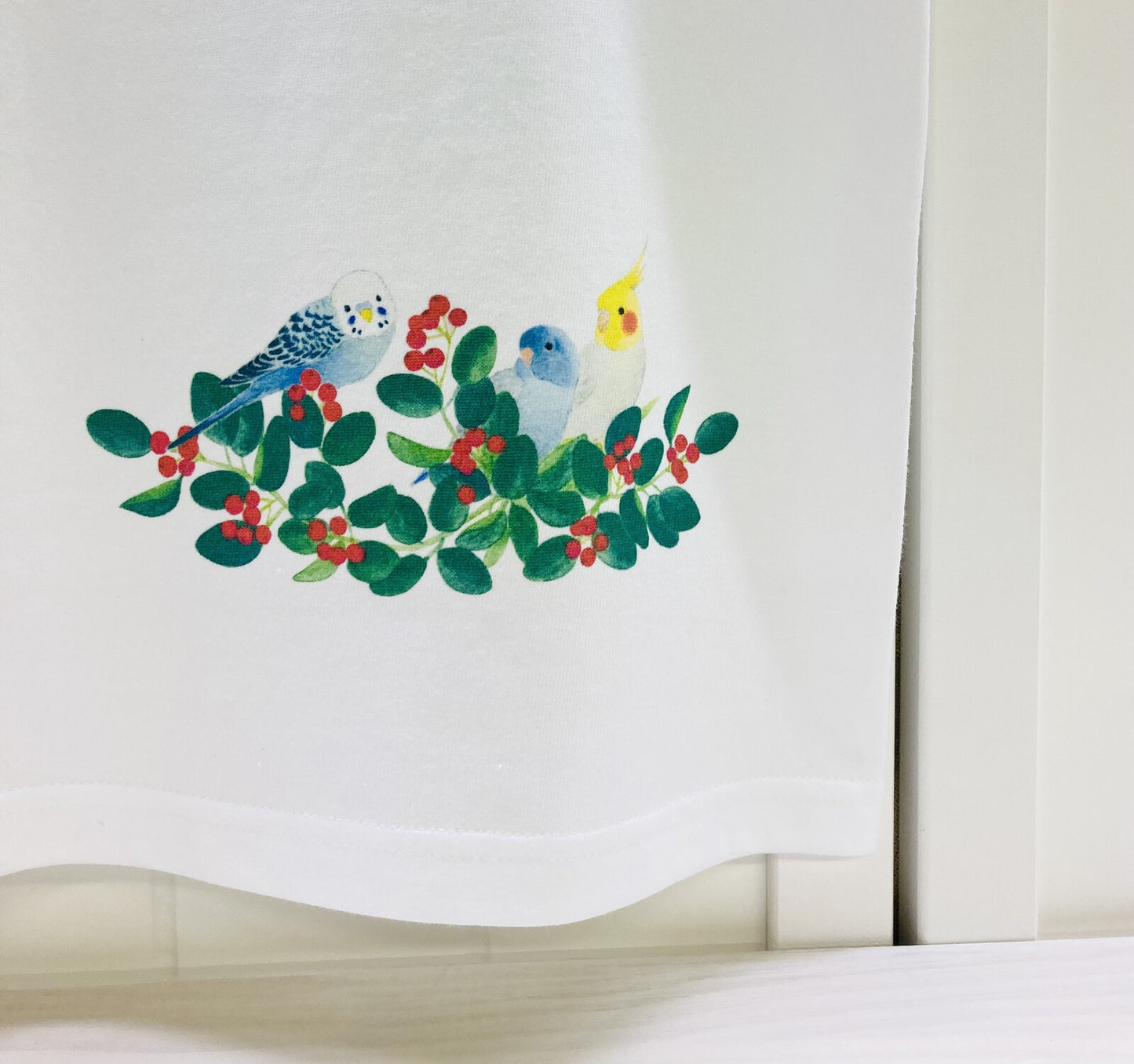 レディースTシャツ 森のことりたち 受注製作 送料無料 クーポン利用不可