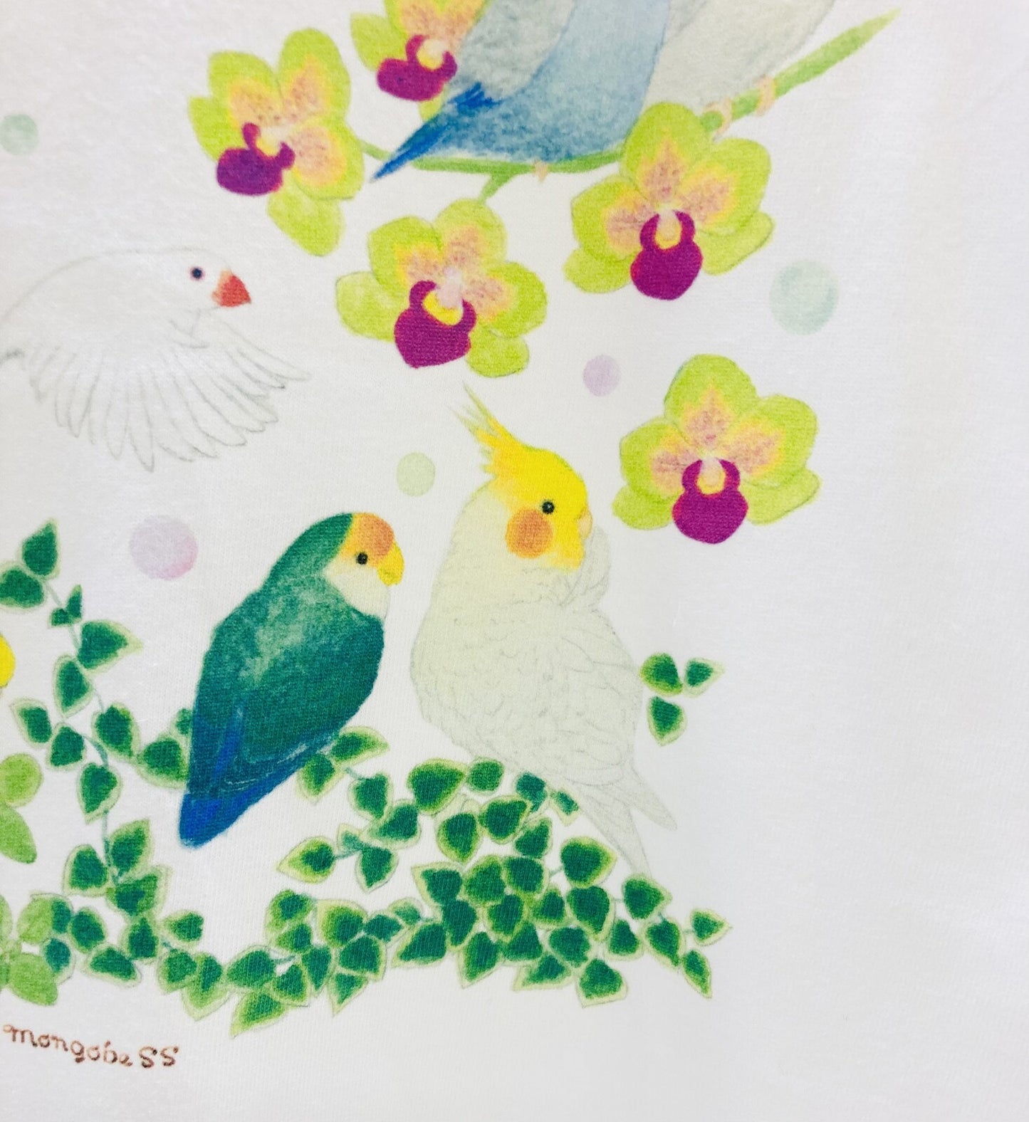 レディースTシャツ 森のことりたち 受注製作 送料無料 クーポン利用不可