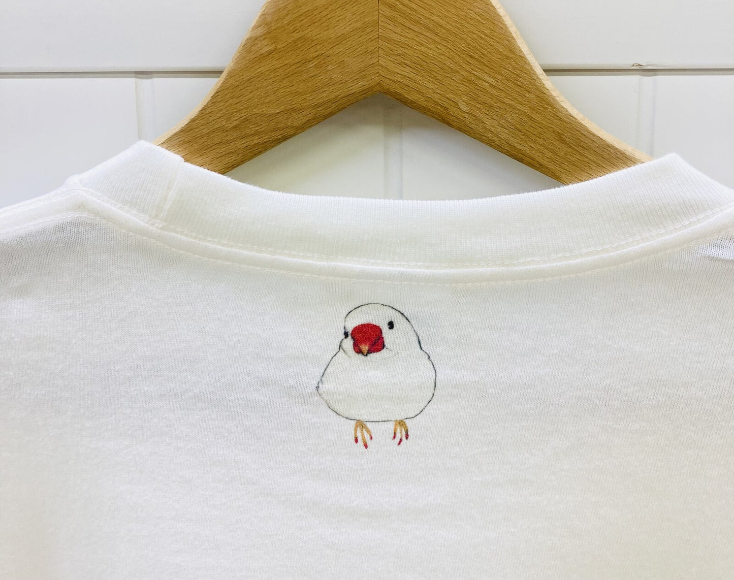 ビッグTシャツ ボタニカルシリーズ 文鳥 受注製作 送料無料 クーポン利用不可