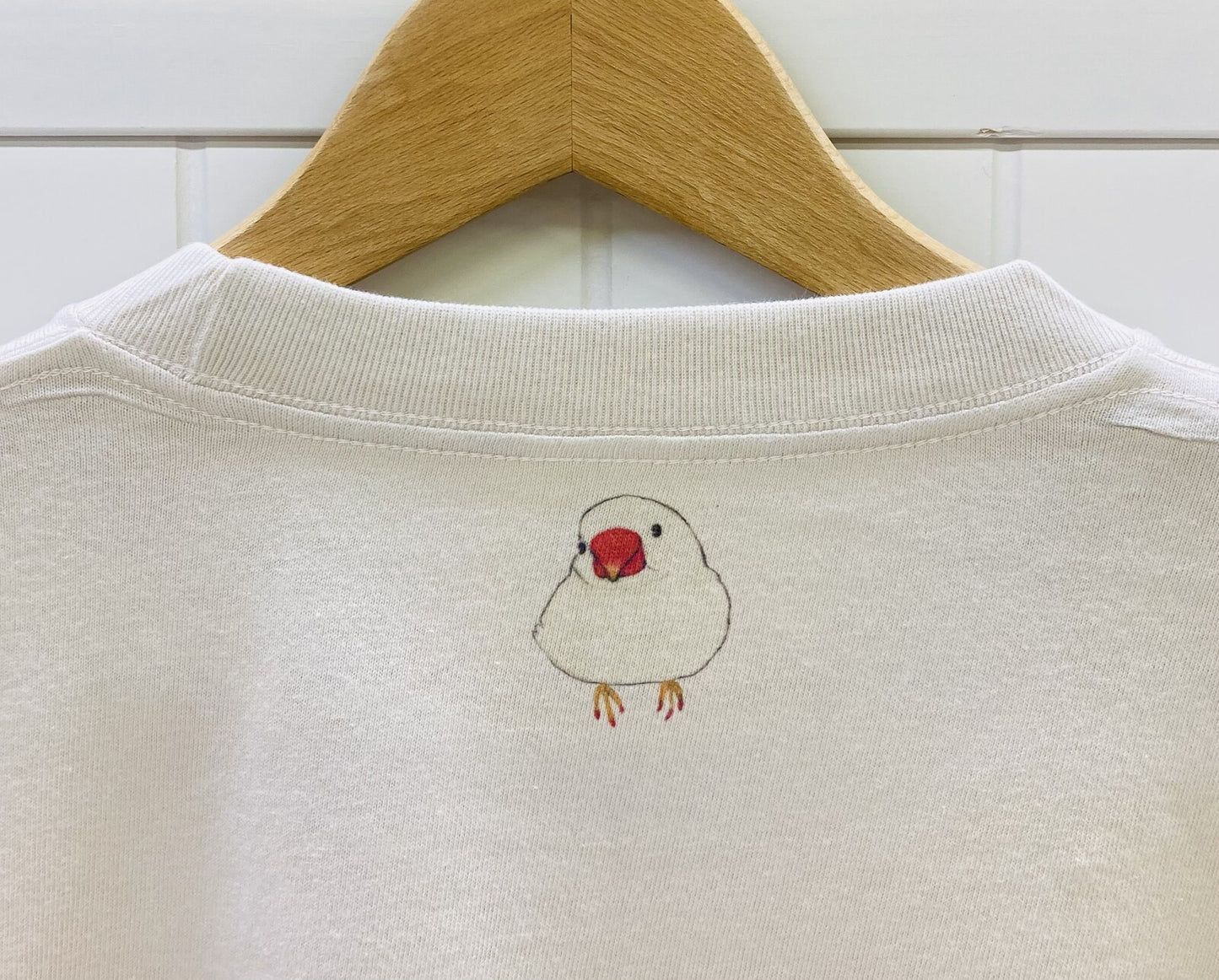 ビッグTシャツ ボタニカルシリーズ 文鳥 受注製作 送料無料 クーポン利用不可
