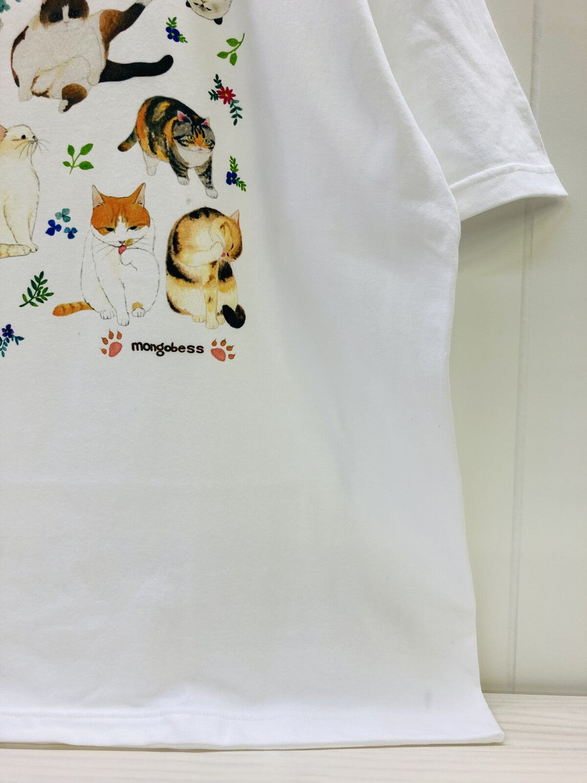 ビッグTシャツ ボタニカル猫 受注製作 送料無料 クーポン利用不可