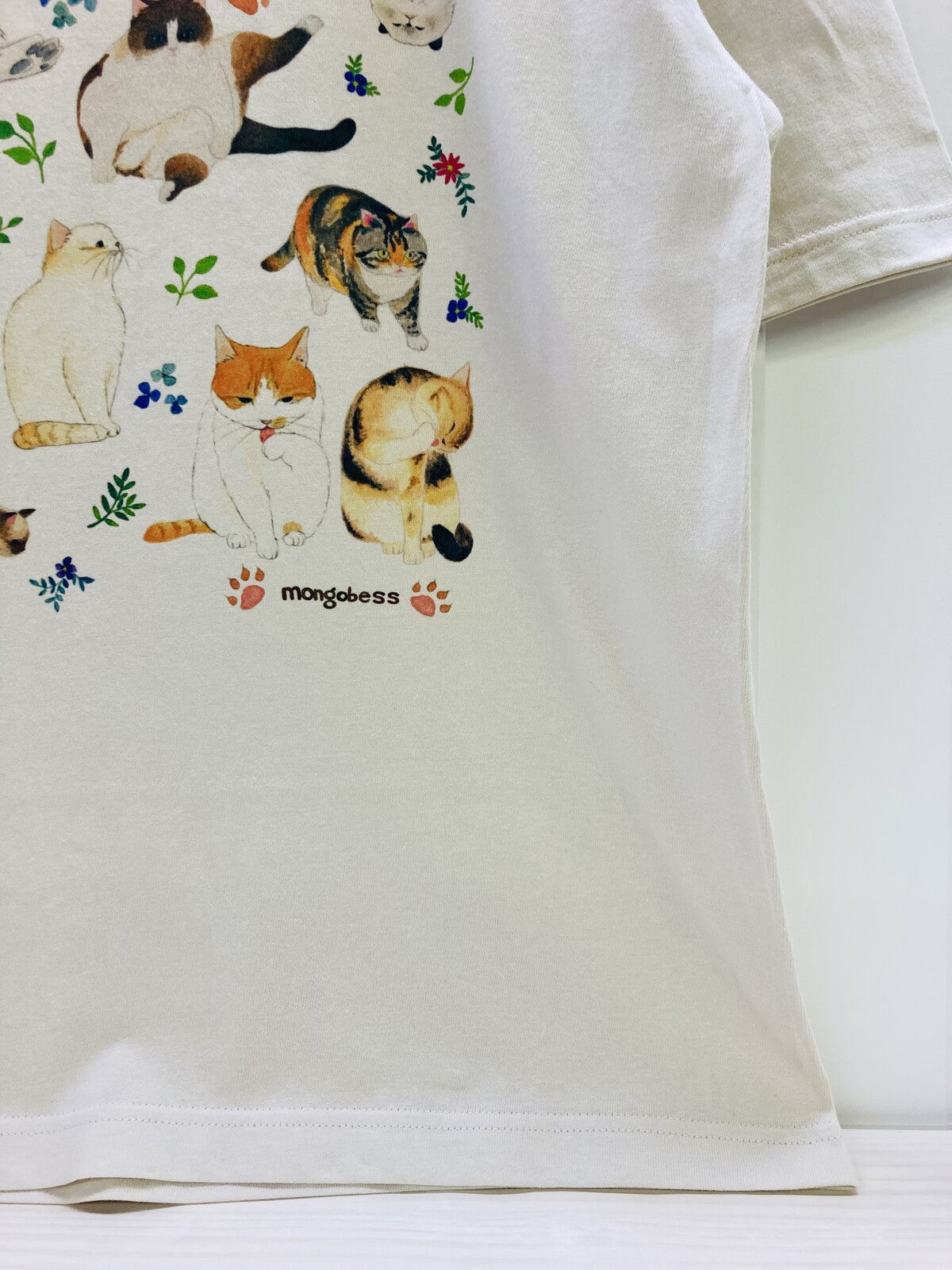ビッグTシャツ ボタニカル猫 受注製作 送料無料 クーポン利用不可