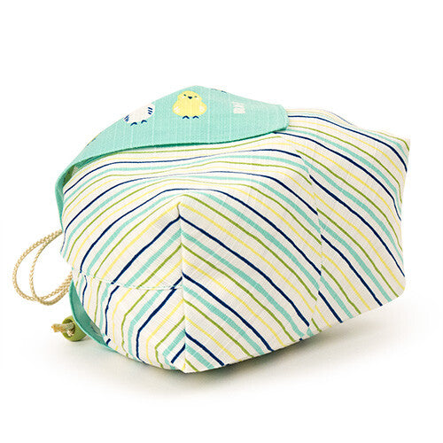 お弁当巾着 インコ並べ エメグリーン セキセイインコ オカメインコ