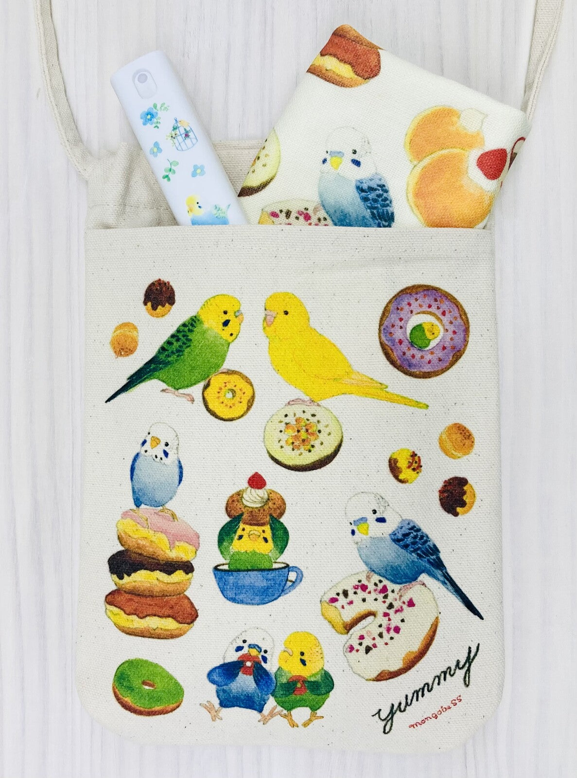サコッシュ セキセイドーナツ Sサイズ セキセイインコ