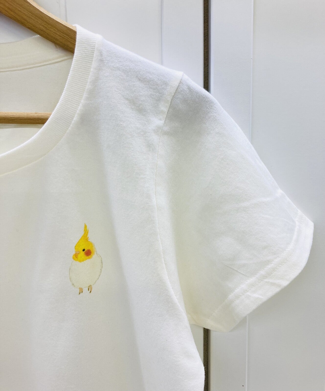 レディースTシャツ ラウンドオカメ オカメインコ 受注製作 送料無料 クーポン利用不可