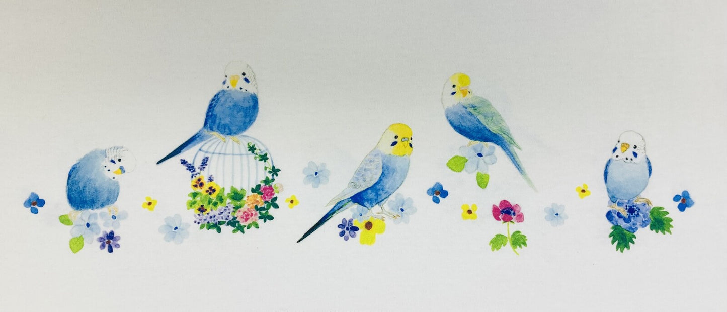 レディースTシャツ ラウンドセキセイ セキセイインコ 受注製作 送料無料 クーポン利用不可