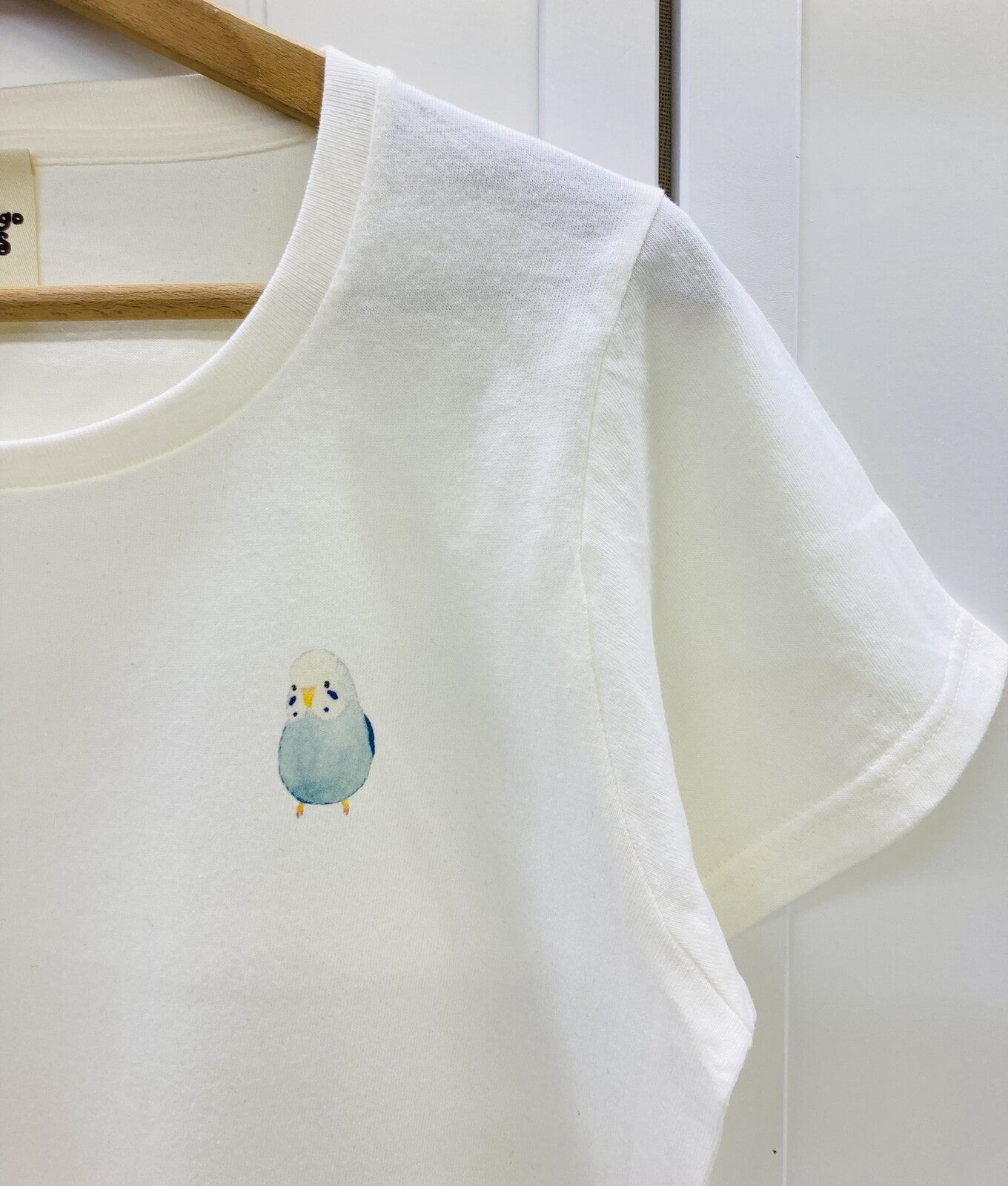 レディースTシャツ ラウンドセキセイ セキセイインコ 受注製作 送料無料 クーポン利用不可
