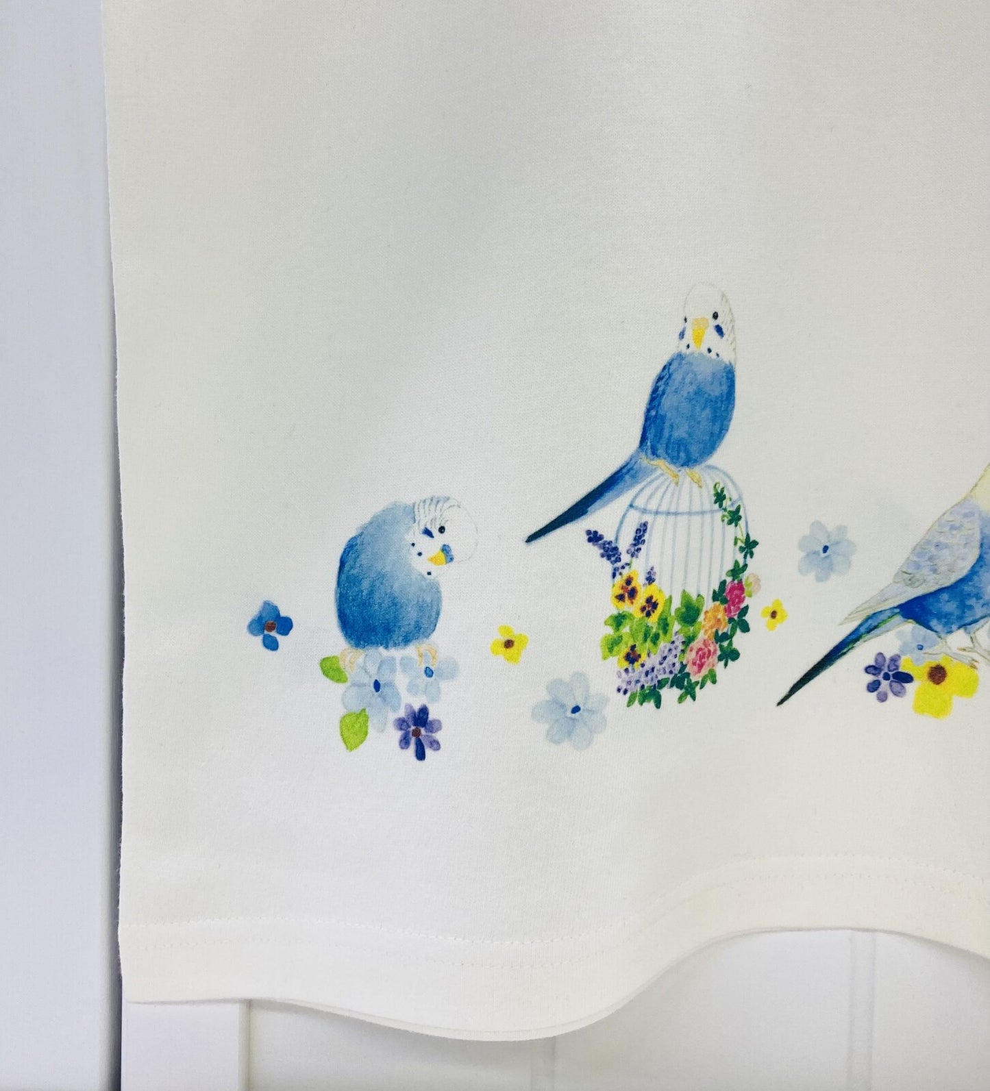 レディースTシャツ ラウンドセキセイ セキセイインコ 受注製作 送料無料 クーポン利用不可