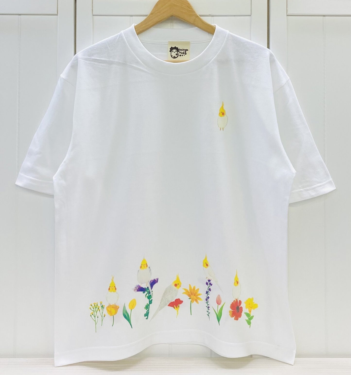 ビッグTシャツ ラウンドオカメ オカメインコ 受注製作 送料無料 クーポン利用不可