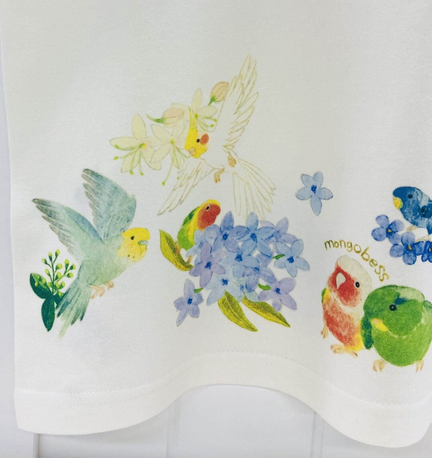 レディースTシャツ ラウンドことりパラダイス 受注製作 送料無料 クーポン利用不可
