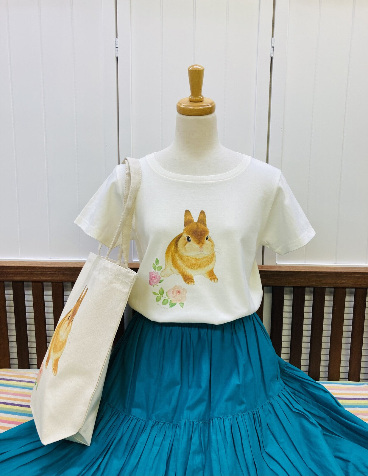 レディースTシャツ 向日葵とオカメ オカメインコ 受注製作 送料無料 クーポン利用不可