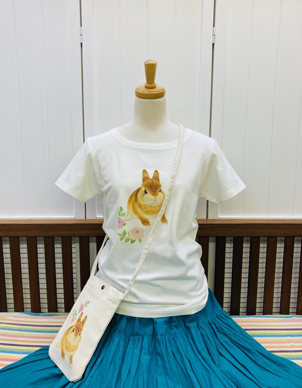 レディースTシャツ 向日葵とオカメ オカメインコ 受注製作 送料無料 クーポン利用不可
