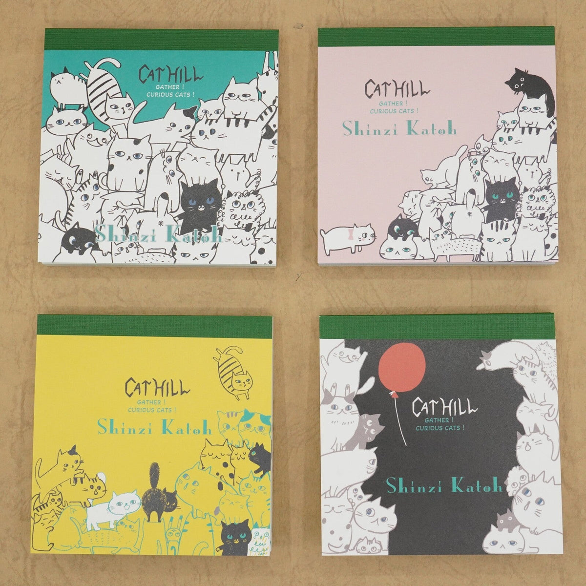 Cat Hill Memo Pad Black Shinzi Katoh Design - Sweet Birdie Boutique International