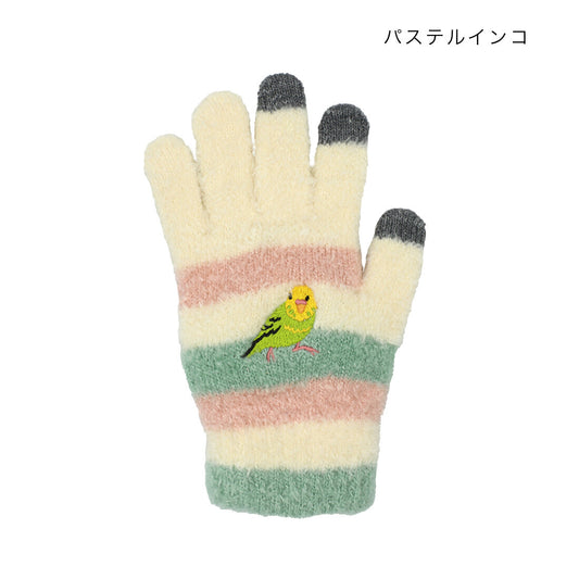 スマホ手袋 セキセイインコ
