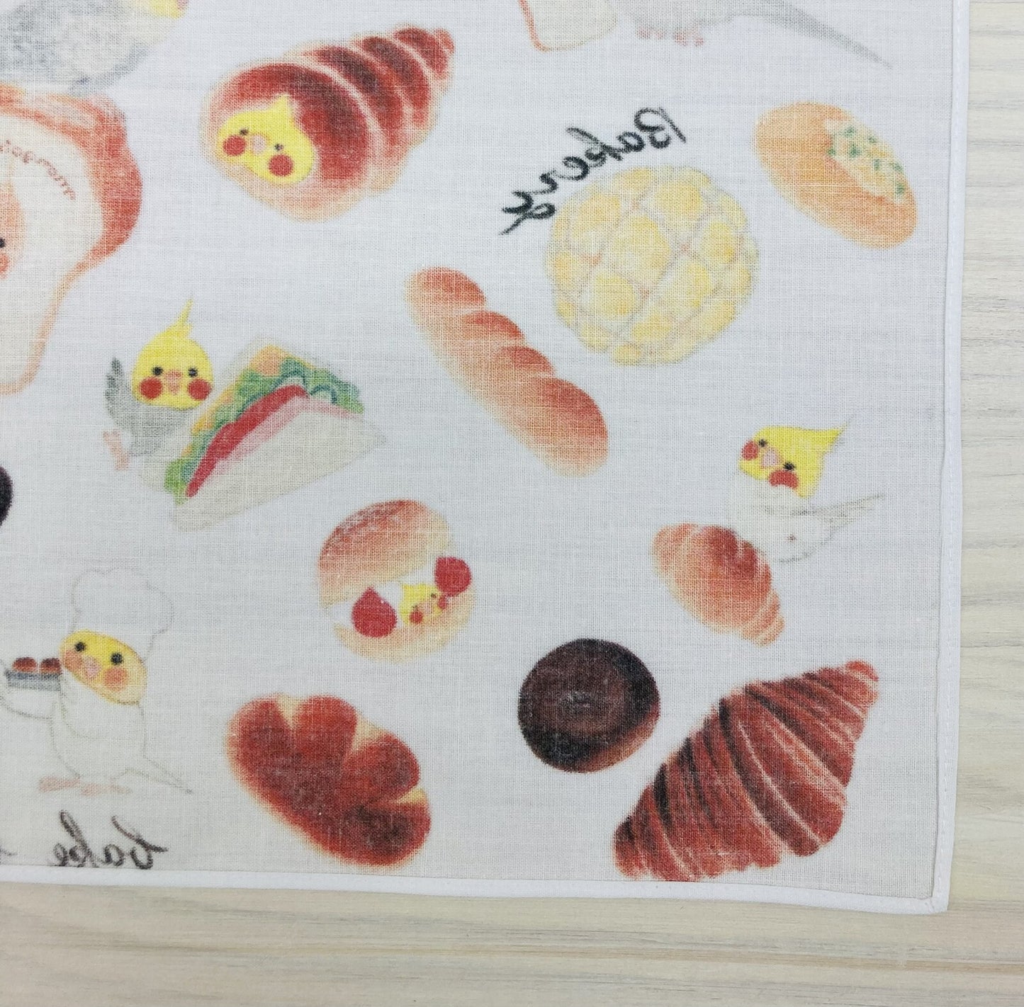 大判ハンカチ ランチクロス オカメパン オカメインコ 40x40cm