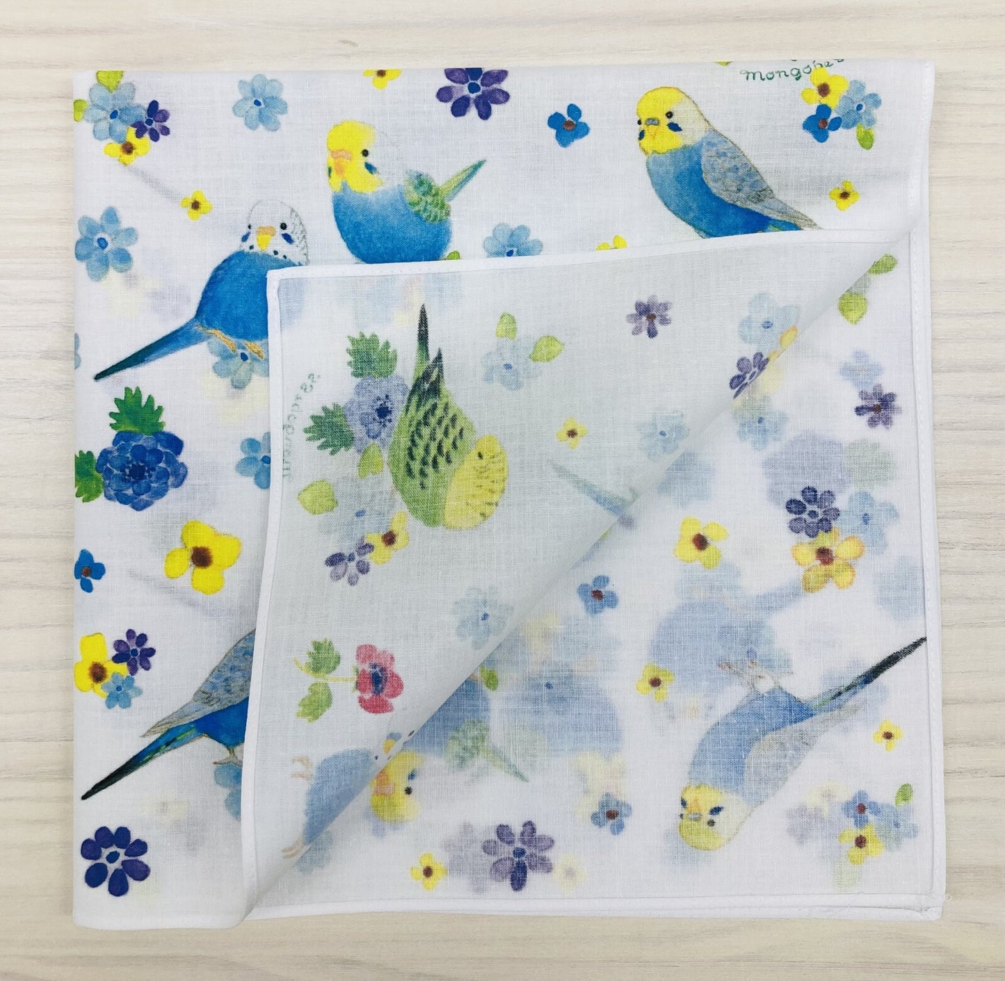 大判ハンカチ ランチクロス セキセイパラダイス 40x40cm