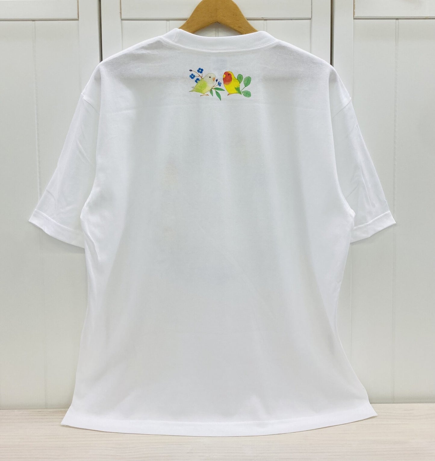 ビッグTシャツ コザクラインコだけのリース 受注製作 送料無料 クーポン利用不可
