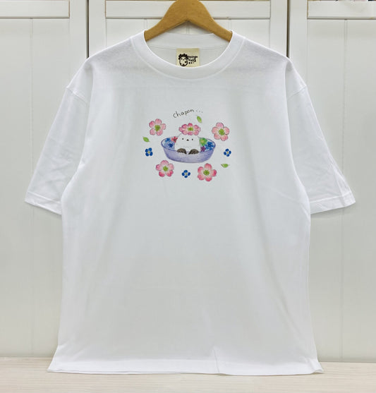 ビッグTシャツ ちゃぽんシマエナガ 受注製作 送料無料 クーポン利用不可