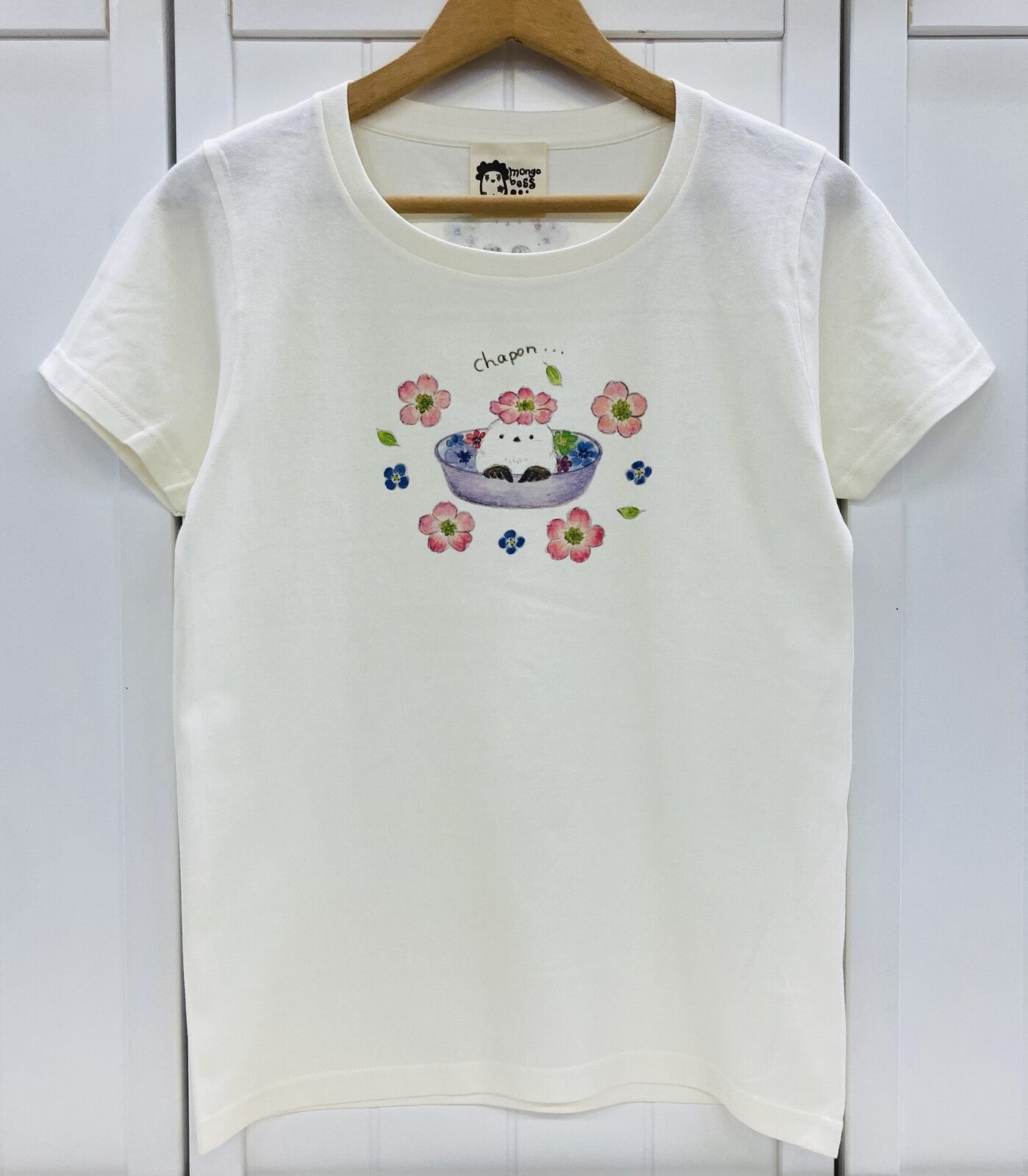 レディースTシャツ ちゃぽんシマエナガ 受注製作 送料無料 クーポン利用不可