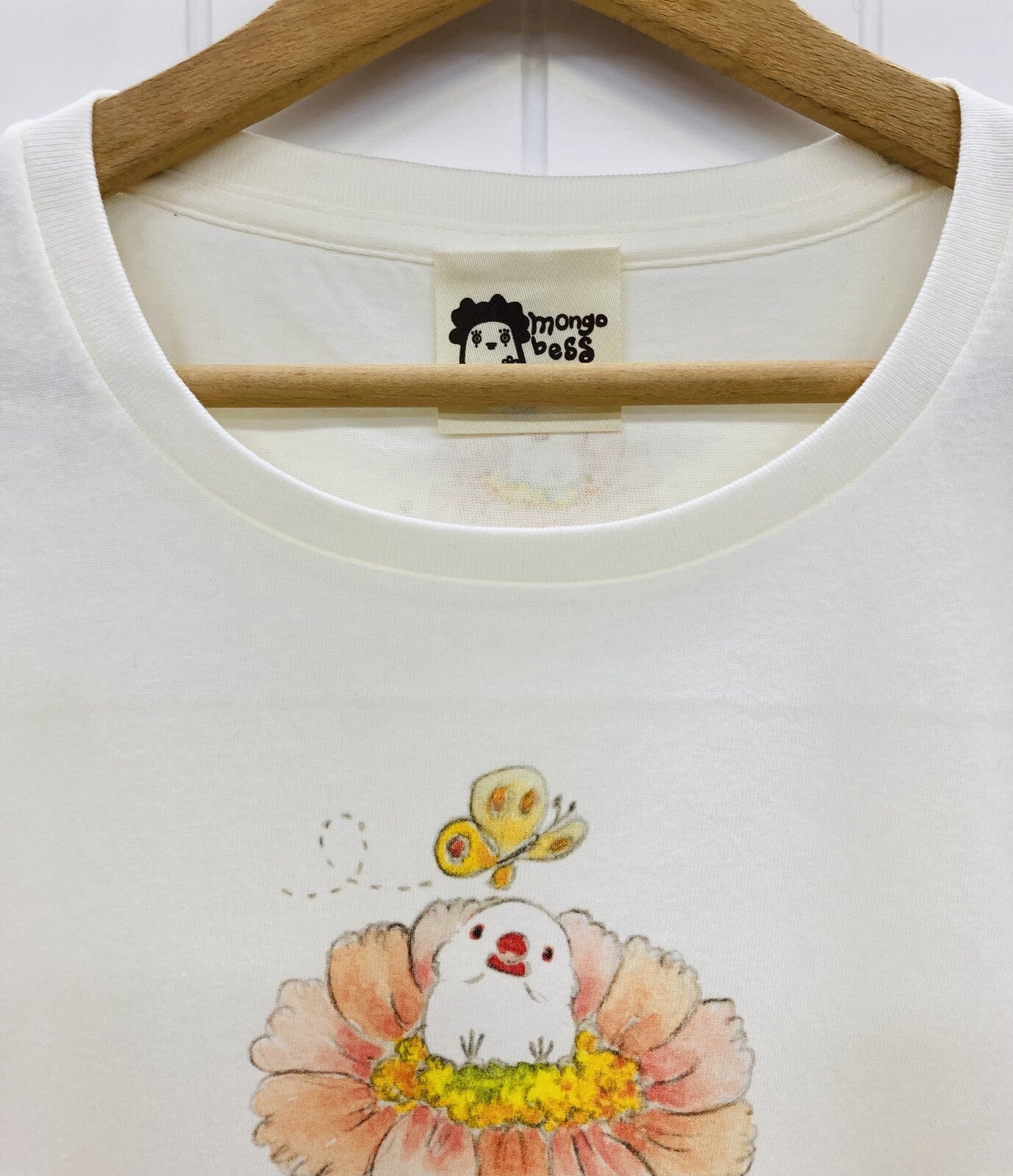 レディースTシャツ 親ゆび白文鳥姫 受注製作 送料無料 クーポン利用不可