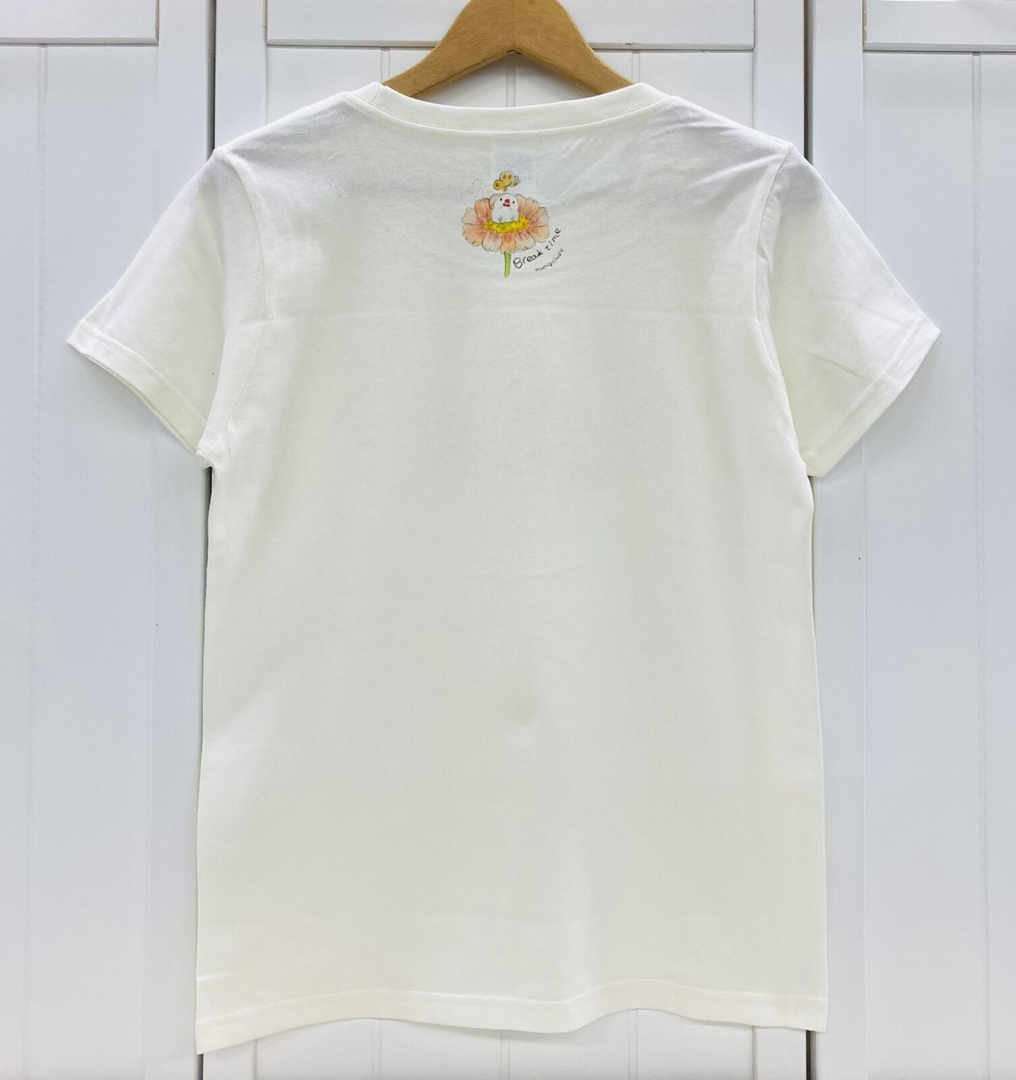 レディースTシャツ 親ゆび白文鳥姫 受注製作 送料無料 クーポン利用不可
