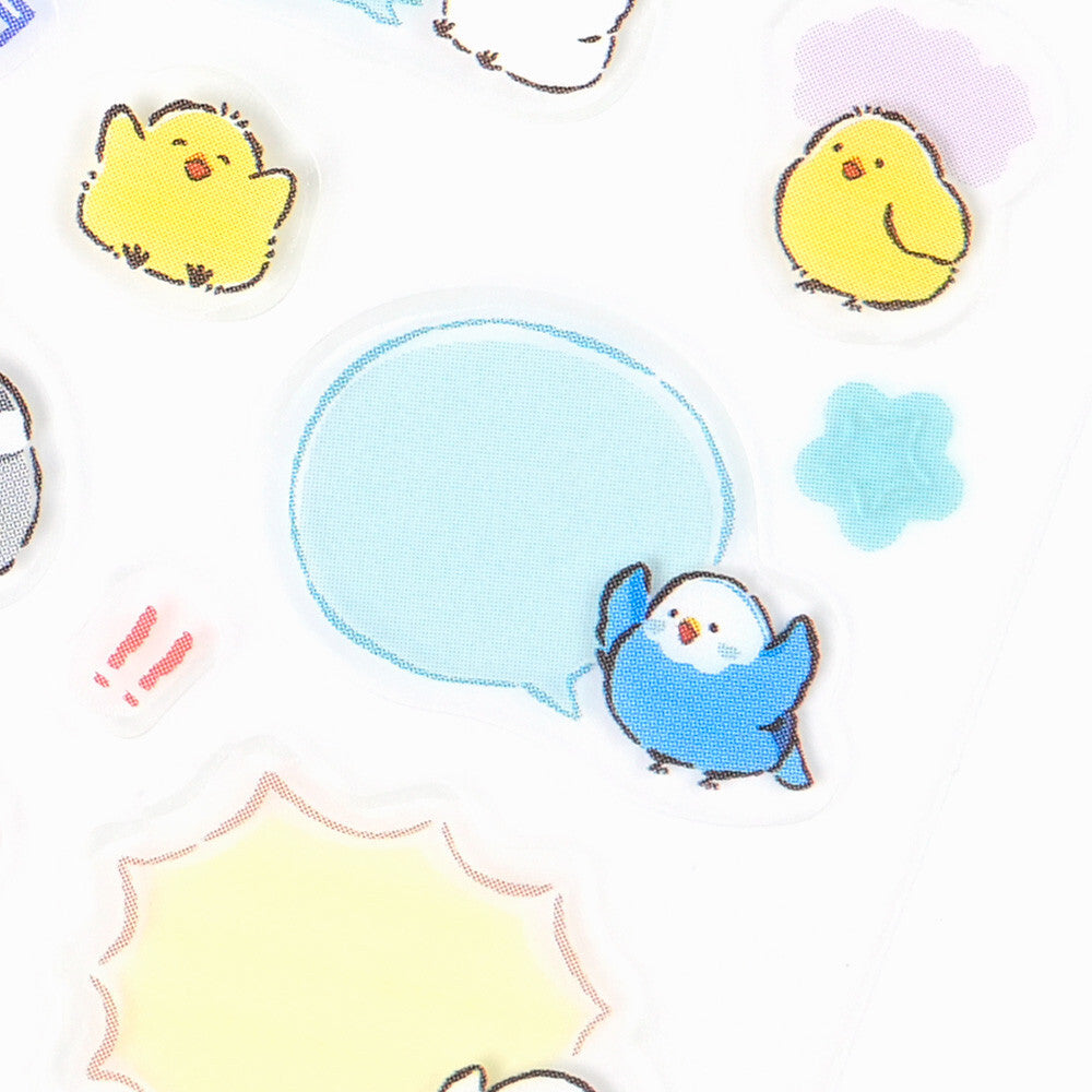 手帳シール おしゃべり鳥さん