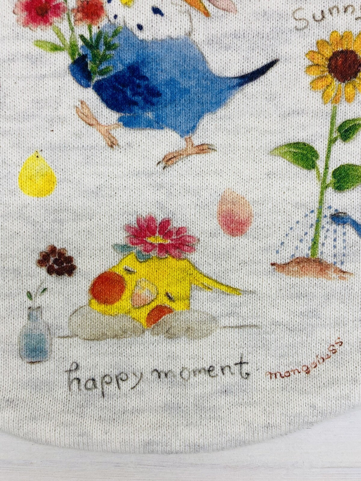 巾着 花しずくとことり Mサイズ