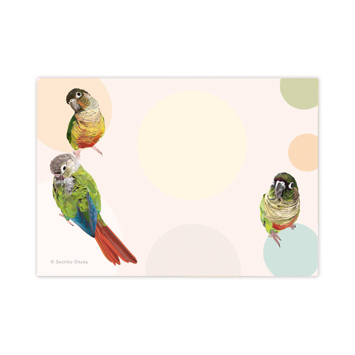 メモ帳 とりアート ほんわかうろこ ウロコインコ