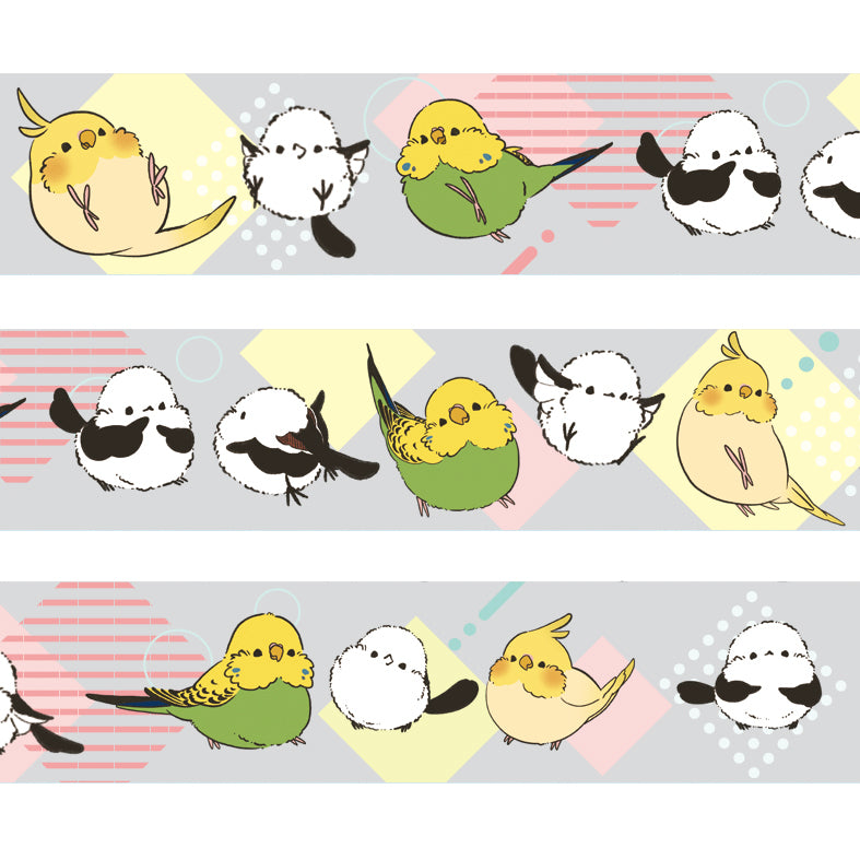 マスキングテープ ことりだらけ