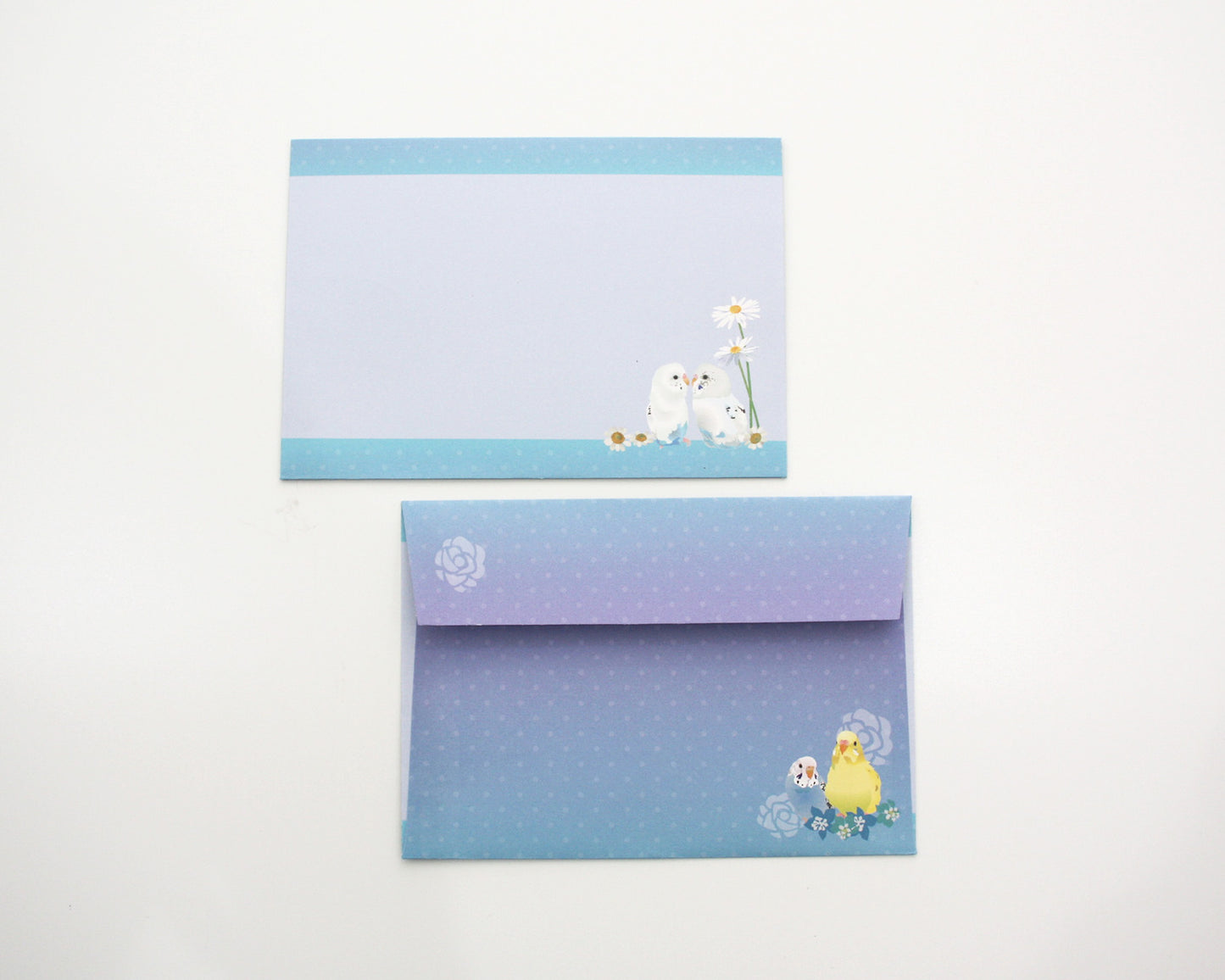 レターセット とりアート ゆめいろいんこ セキセイインコ
