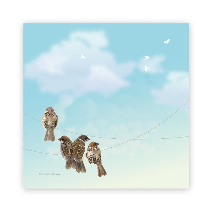 付箋 とりアート そらすずめ