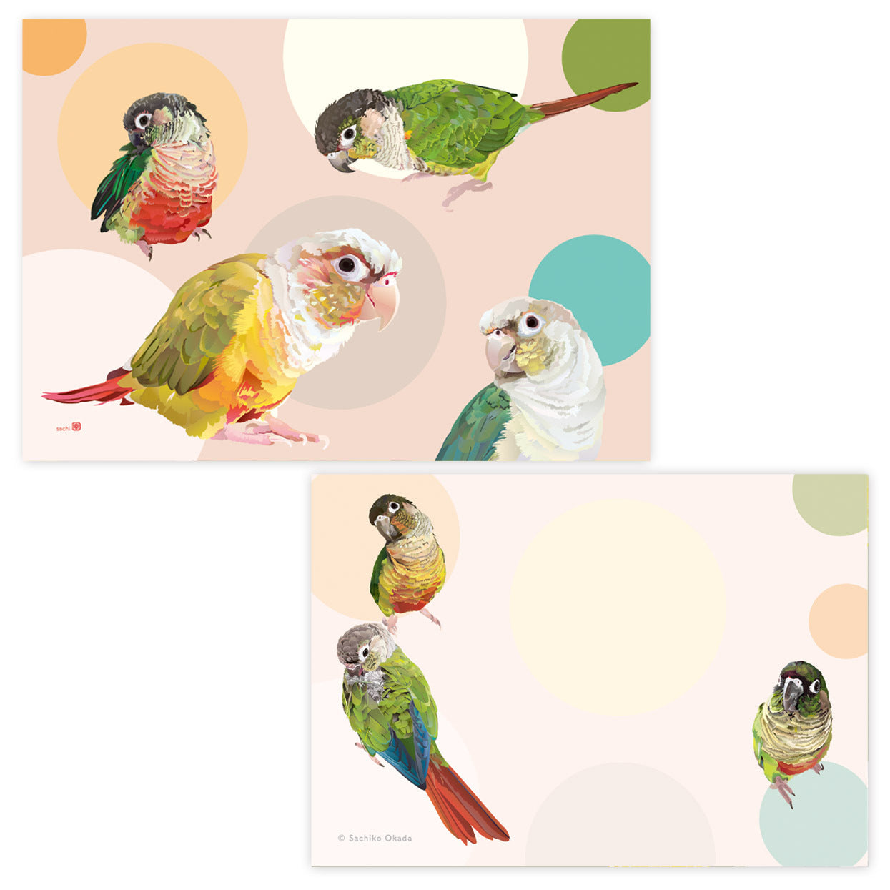 メモ帳 とりアート ほんわかうろこ ウロコインコ