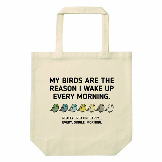 Chubby Bird マメルリハ モーニングバード  スタンダードキャンバストートバッグ Mサイズ  12oz 受注製作 メーカー直送 クーポン利用不可