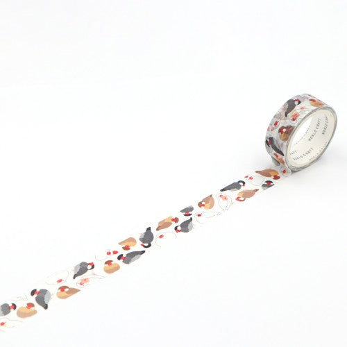 マスキングテープ ぶんちょうまみれ 文鳥