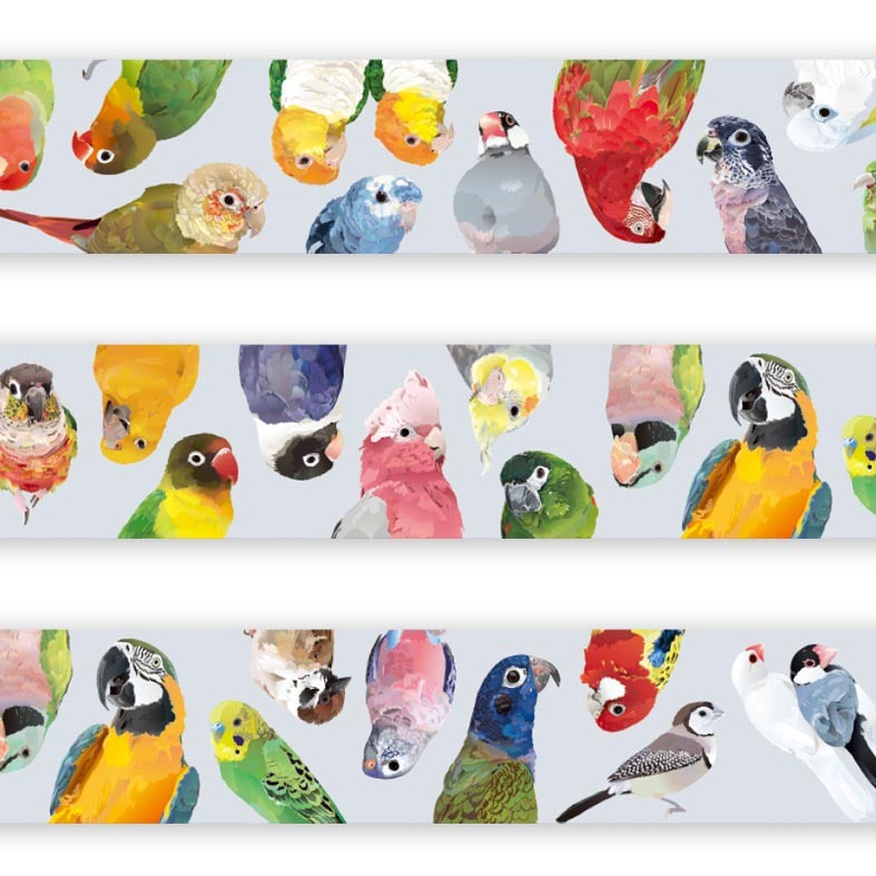 マスキングテープ とりアート VIVID BIRDS