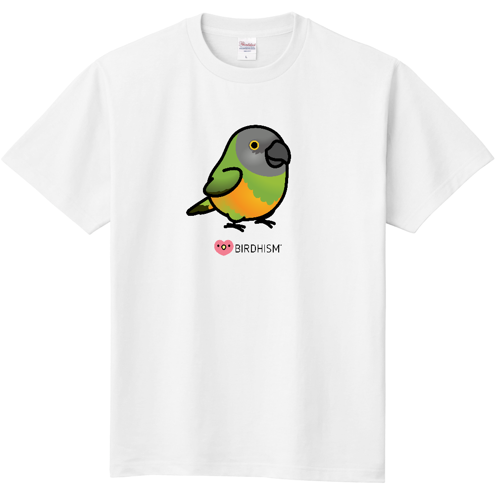 Chubby Bird ネズミガシラハネナガインコ スタンダードTシャツ ホワイト 受注製作 送料無料 メーカー直送 クーポン利用不可