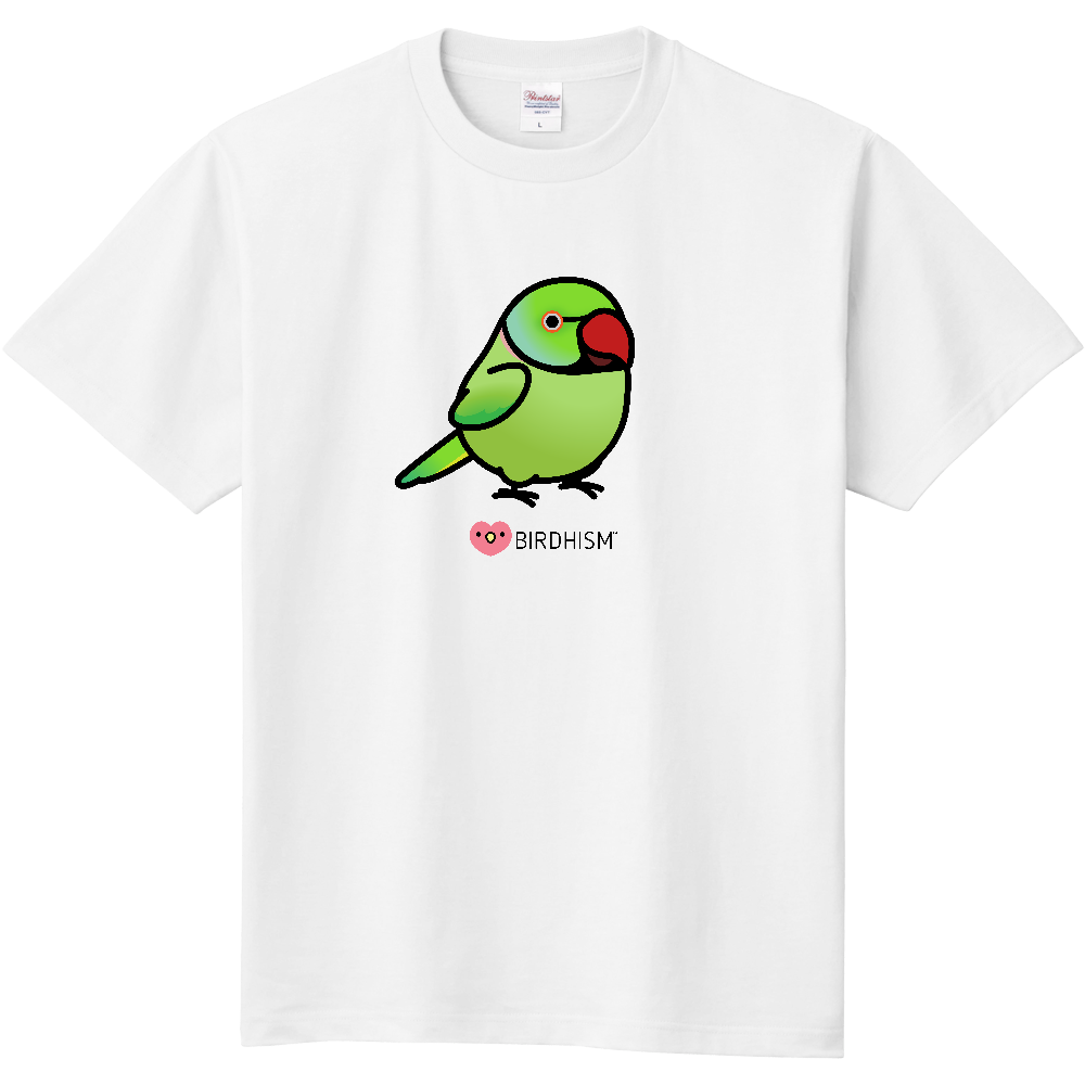 Chubby Bird ワカケホンセイインコ スタンダードTシャツ ホワイト 受注製作 送料無料 メーカー直送 クーポン利用不可
