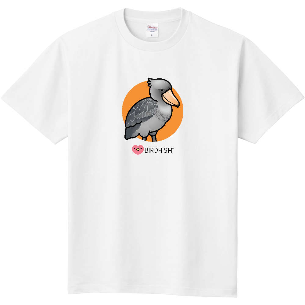 Chubby Bird ハシビロコウ スタンダードTシャツ ホワイト 受注製作 送料無料 メーカー直送 クーポン利用不可