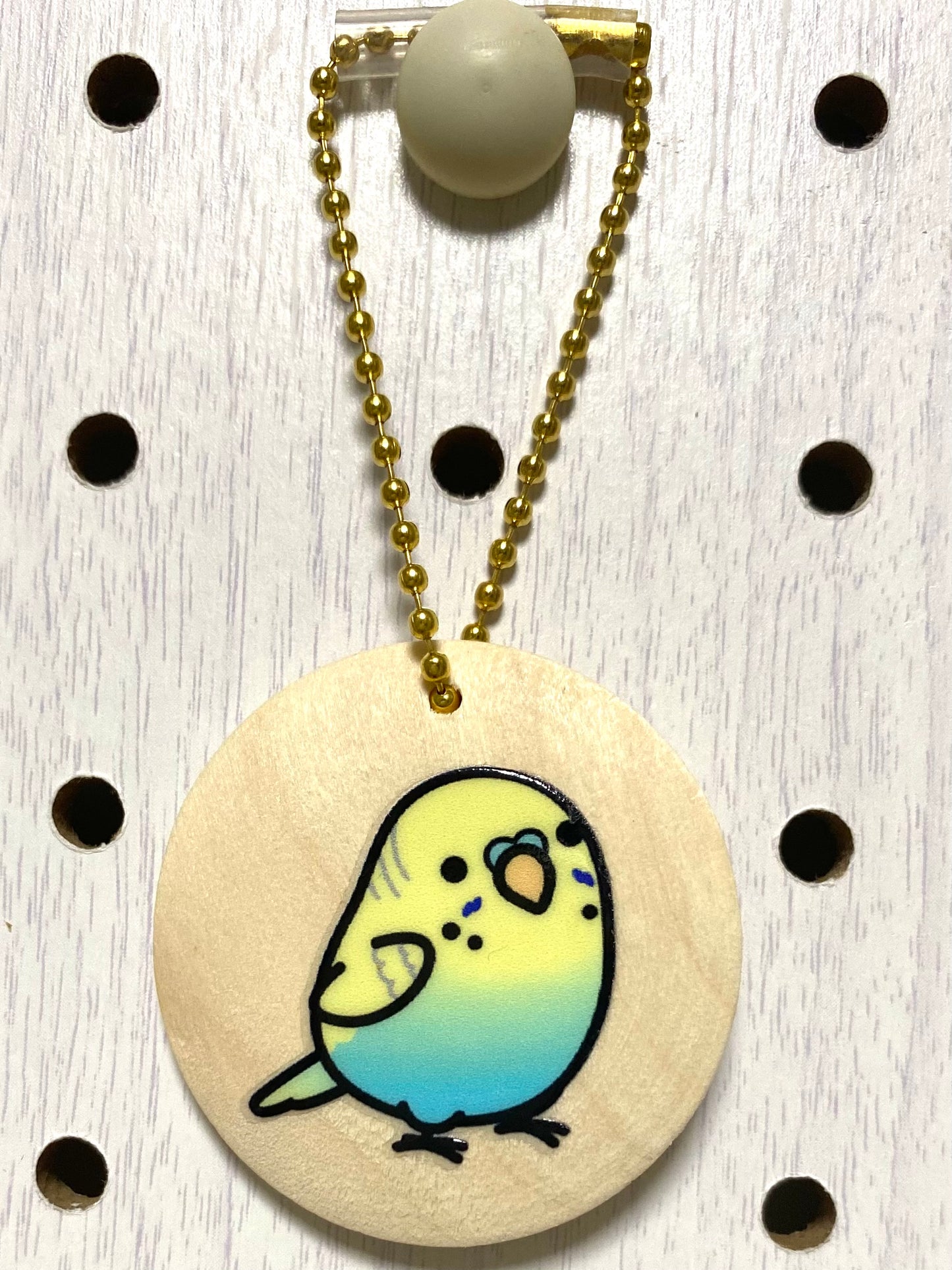 Chubby Bird 木製チャーム セキセイインコ クーポン利用不可