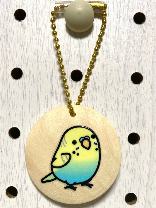 Chubby Bird 木製チャーム セキセイインコ クーポン利用不可