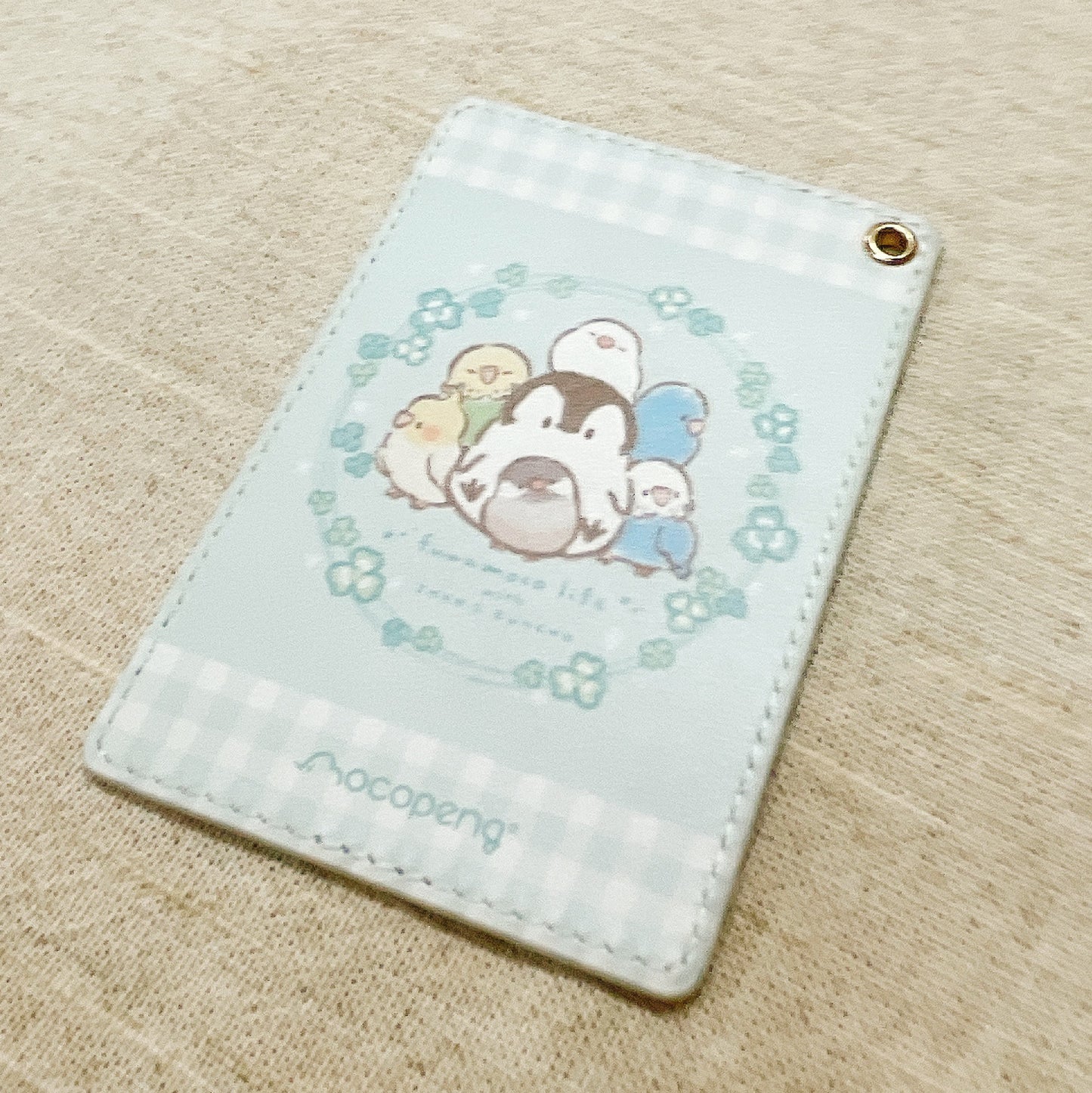 パスケース ふわもこライフ もこぺん ペンギン 文鳥 インコ