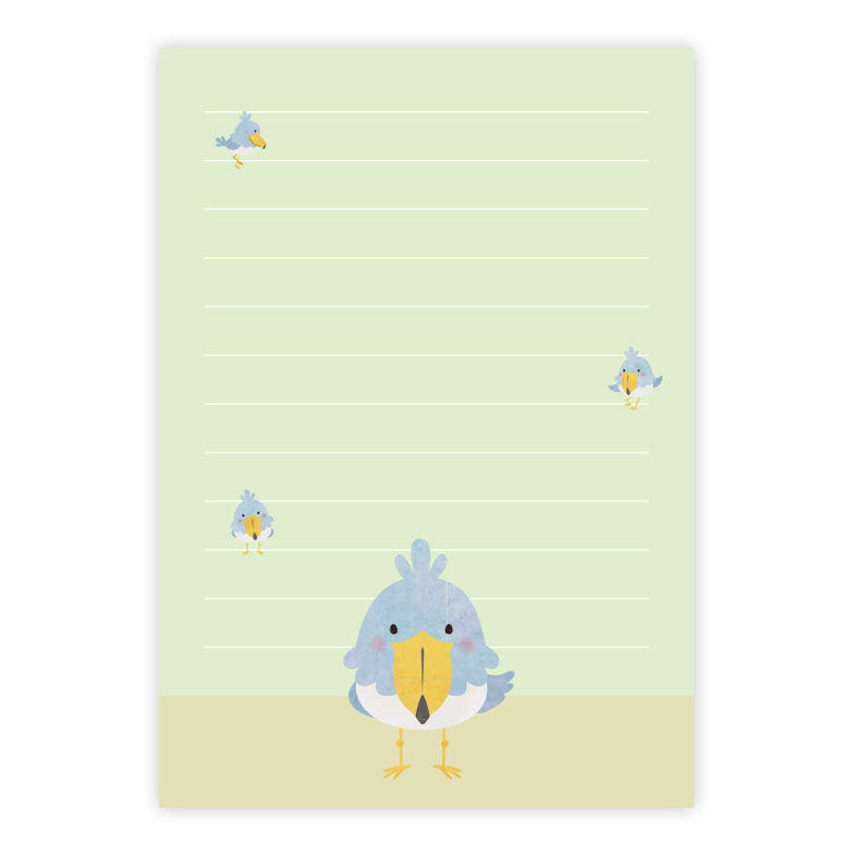 メモ帳 コウちゃん ハシビロコウ - Sweet Birdie Boutique