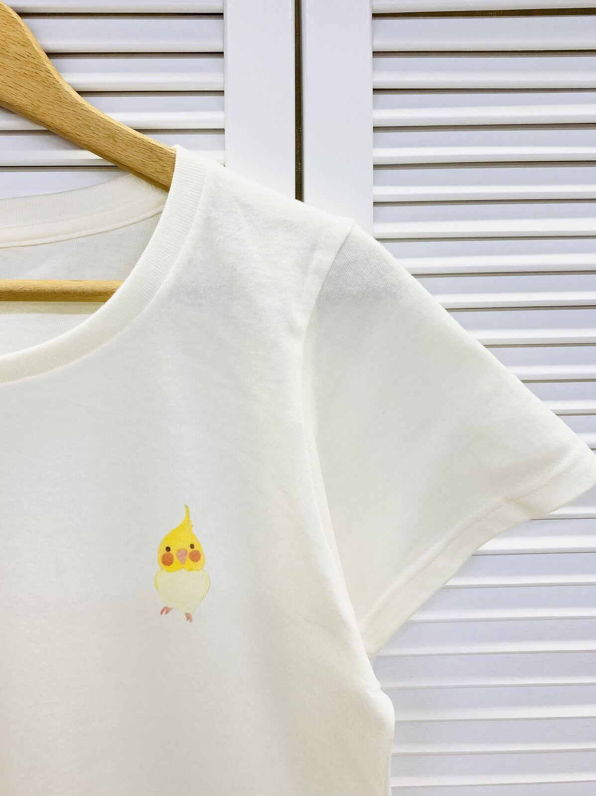 レディースTシャツ ことり遊園地シリーズ メリーゴーランド オカメインコ 受注製作 送料無料 クーポン利用不可