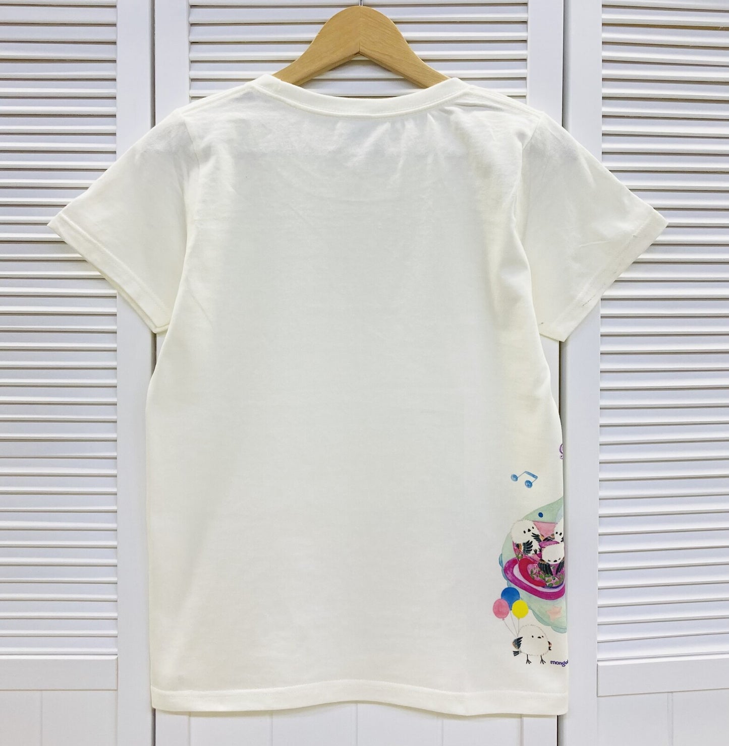 レディースTシャツ ことり遊園地シリーズ コーヒーカップ シマエナガ 受注製作 送料無料 クーポン利用不可