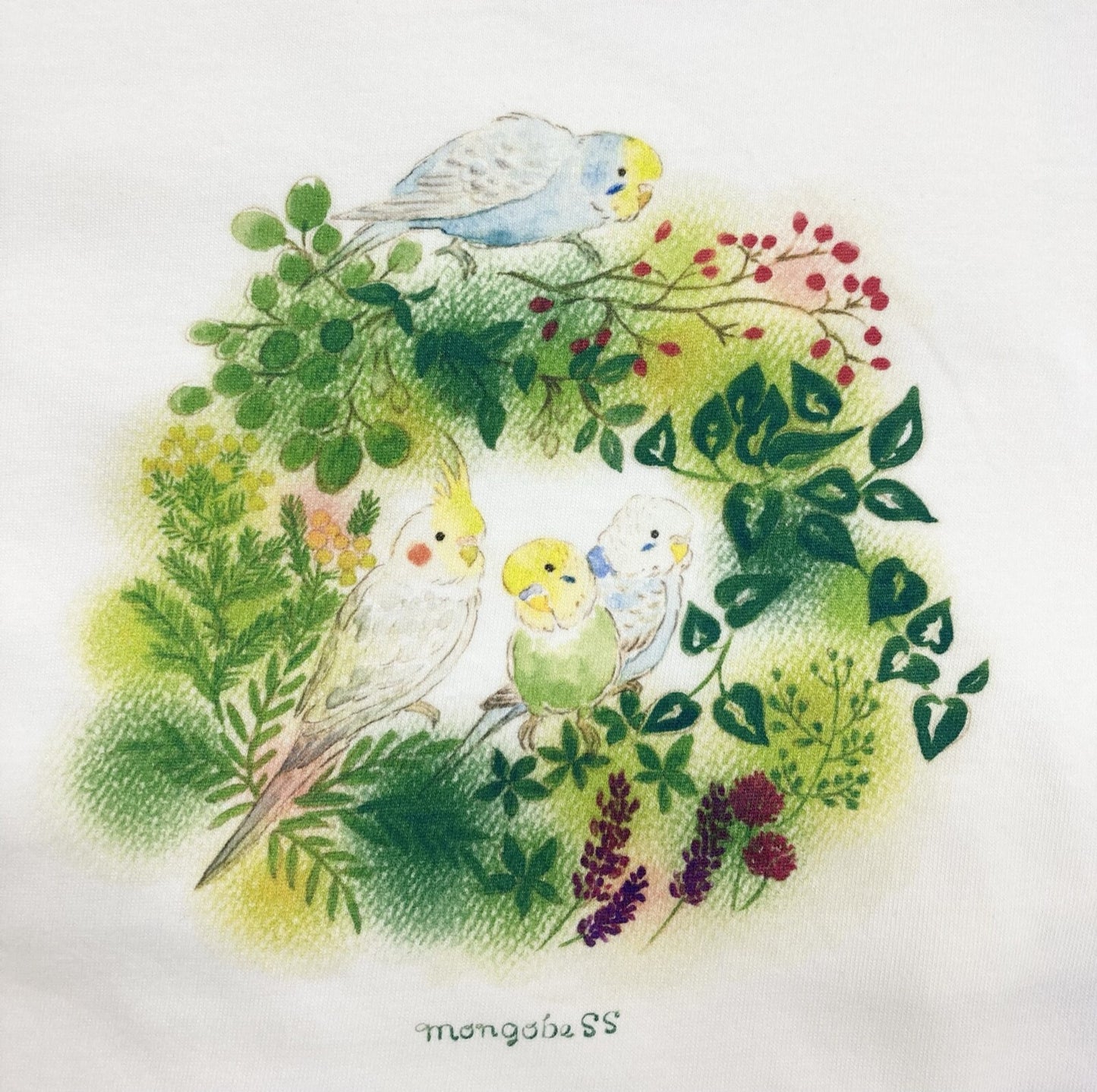 レディースTシャツ インコの森 受注製作 送料無料 クーポン利用不可