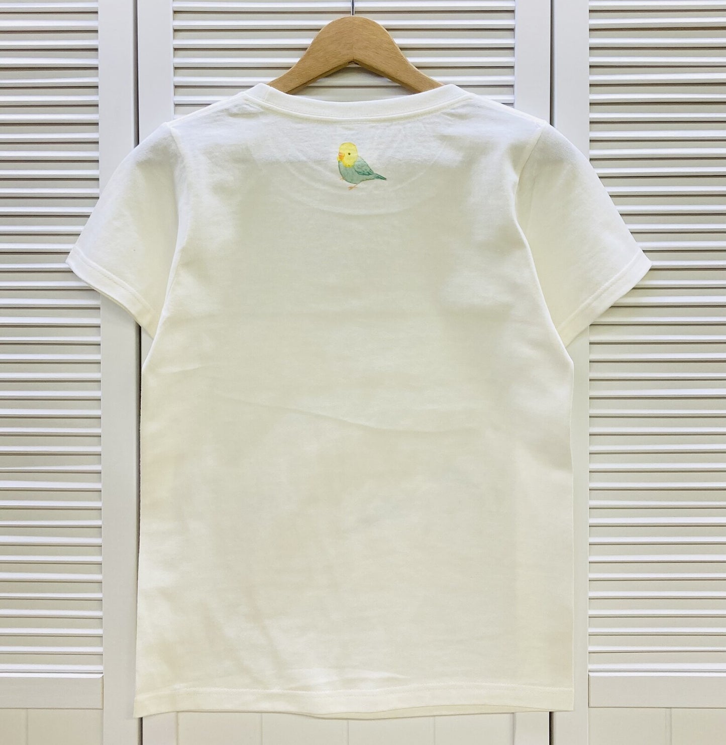 レディースTシャツ ボタニカルシリーズ ラベンダーとセキセイインコ 受注製作 送料無料 クーポン利用不可
